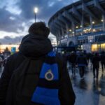 Transferachtige sfeer rond Club Brugge in een stadionomgeving zonder herkenbare gezichten
