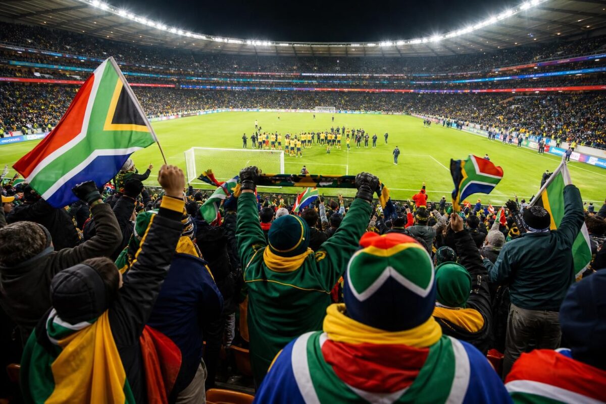 Zuid-Afrikaanse voetbalsfeer na WK-zege tegen Zuid-Korea