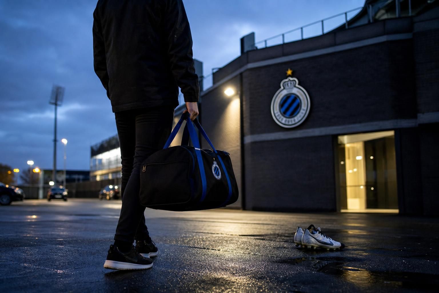 Sfeerbeeld rond een transfervertrek bij Club Brugge zonder herkenbare personen