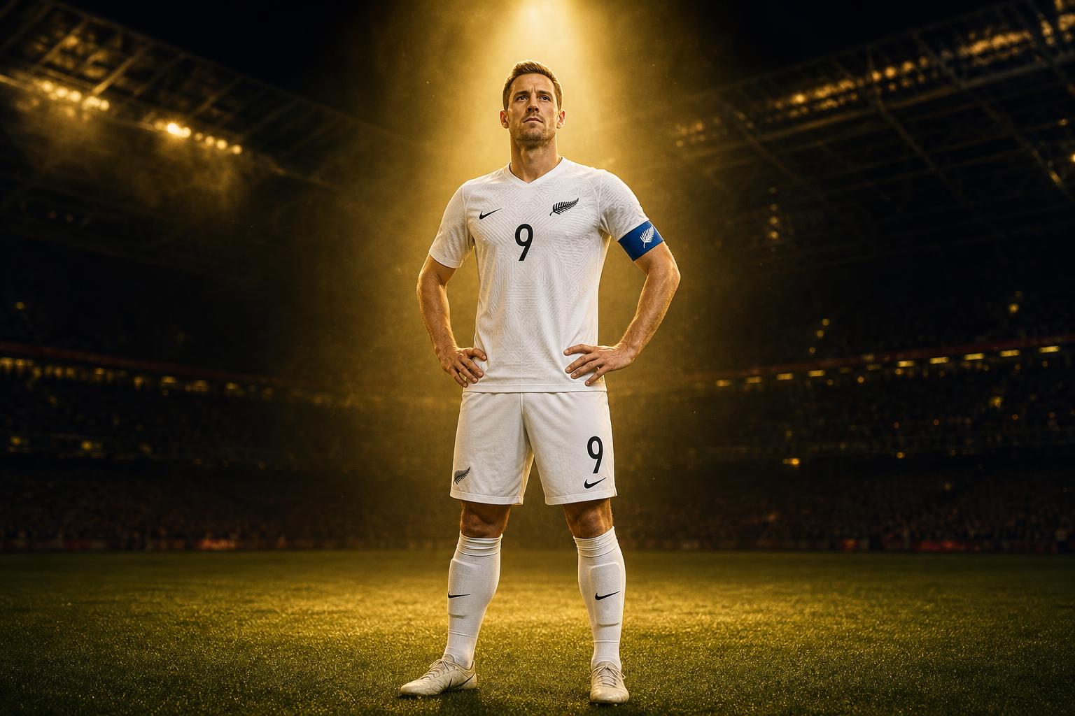 Chris Wood, aanvoerder van Nieuw-Zeeland en spits van Nottingham Forest