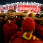 Belgische supporters volgen gespannen het WK-verloop rond de Rode Duivels