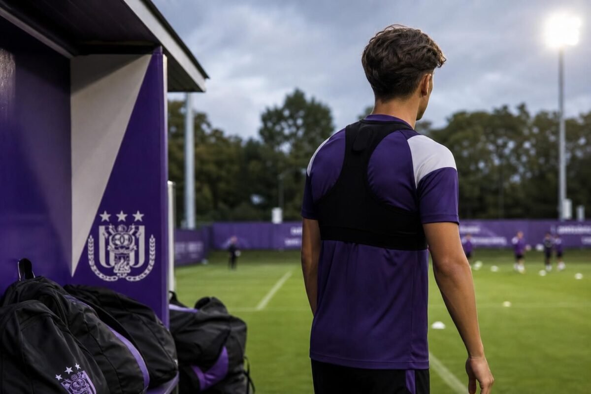 Sfeerbeeld van een Anderlecht-context rond een speler die opnieuw voor zijn kans wil gaan, zonder herkenbare gezichten.