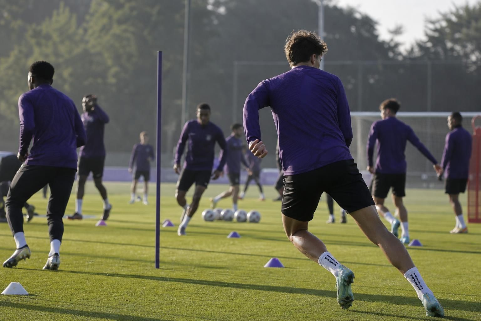 RSC Anderlecht werkt op training verder aan de voorbereiding na de komst van Vitor Bruno.