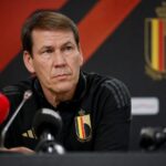 Rudi Garcia tijdens een persmoment bij de Rode Duivels in aanloop naar Nieuw-Zeeland