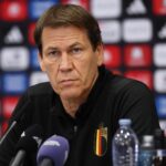 Rudi Garcia tijdens een gespannen moment bij de Rode Duivels op het WK 2026