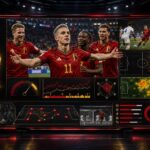 Leandro Trossard viert een doelpunt voor België tegen Nieuw-Zeeland op het WK 2026