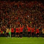 Rode Duivels vieren hun WK-zege tegen Nieuw-Zeeland in een vol stadion
