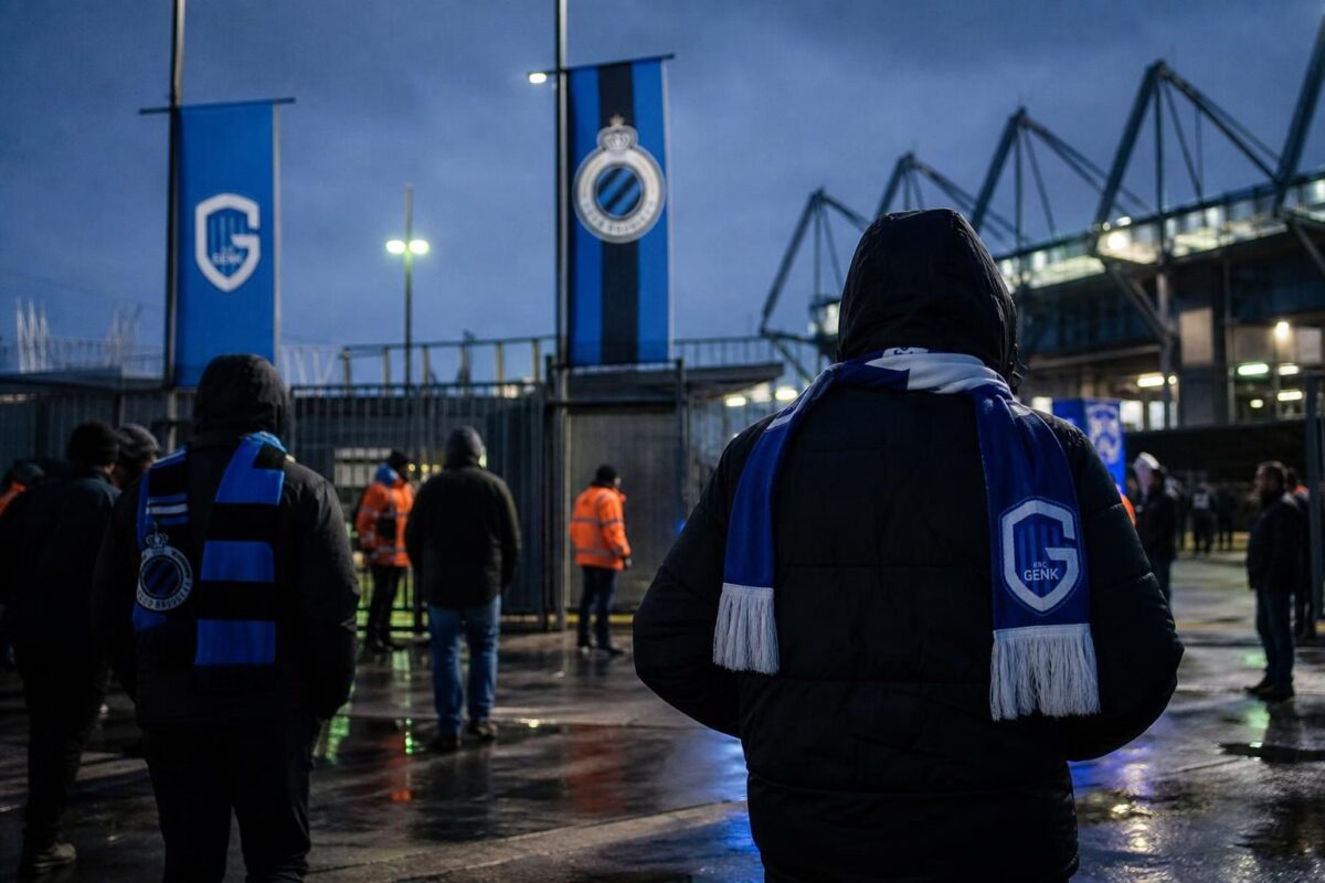 Transfercontext rond Club Brugge en KRC Genk in een gespannen stadionomgeving