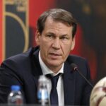 Rudi Garcia spreekt na de WK-zege van de Rode Duivels tegen Nieuw-Zeeland.