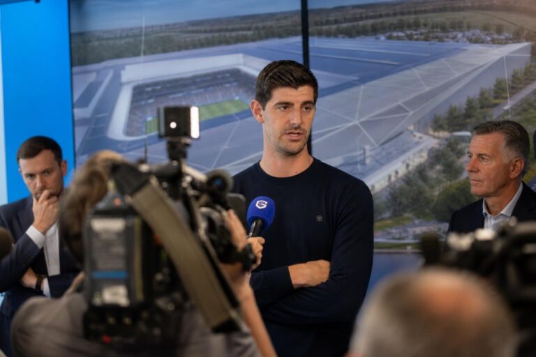 Thibaut Courtois in een KRC Genk-context rond het ambitieuze clubproject aan de Cegeka Arena