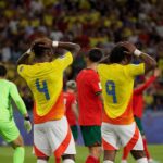 Spannende WK-sfeer tijdens Colombia-Portugal na een doelpuntloze groepswedstrijd.