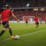 Belgische spelers vieren tijdens een WK-wedstrijd zonder herkenbare gezichten