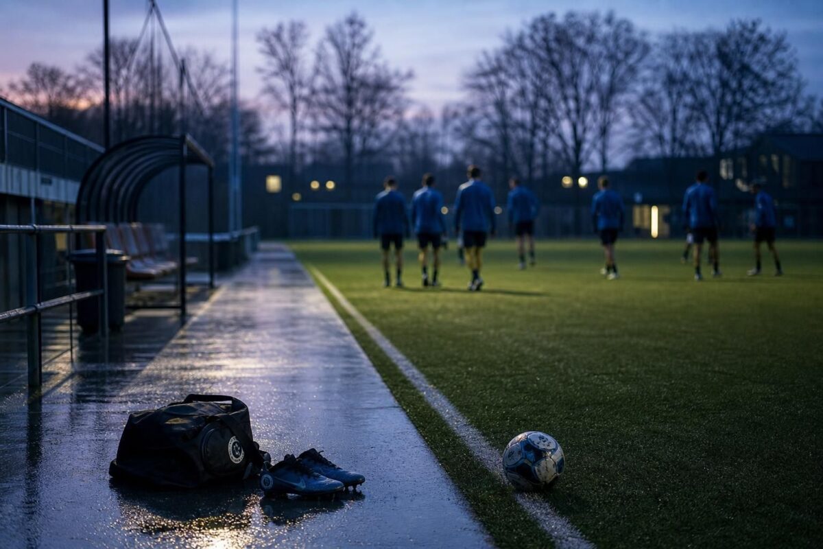 Sfeerbeeld van de jeugdwerking van Club Brugge bij een afscheid uit de academy