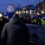 Sfeerbeeld rond Stamford Bridge in transfercontext bij Chelsea.