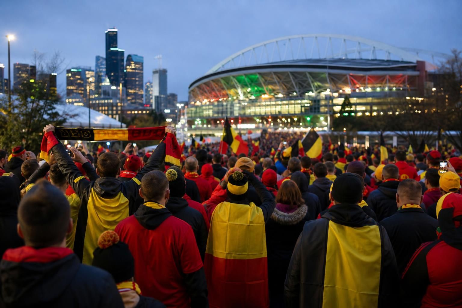 Gespannen WK-sfeer rond de Rode Duivels voor de knock-outmatch tegen Senegal