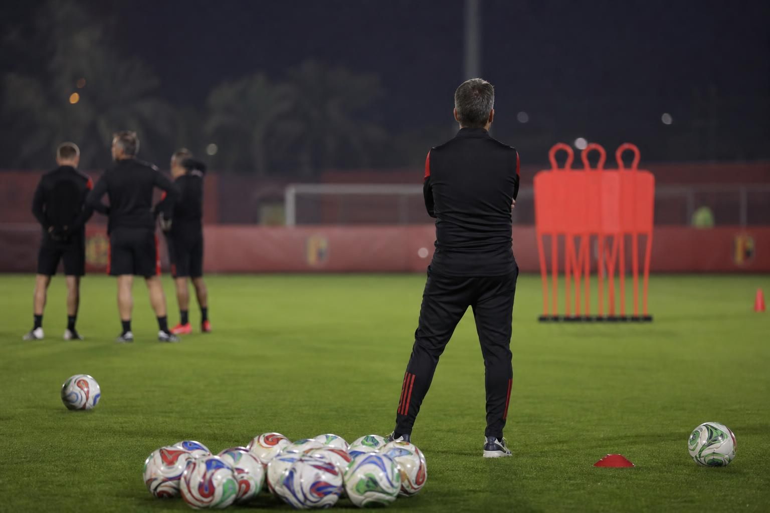 Training van de Rode Duivels in WK-context met focus op spanning en wedstrijdvoorbereiding