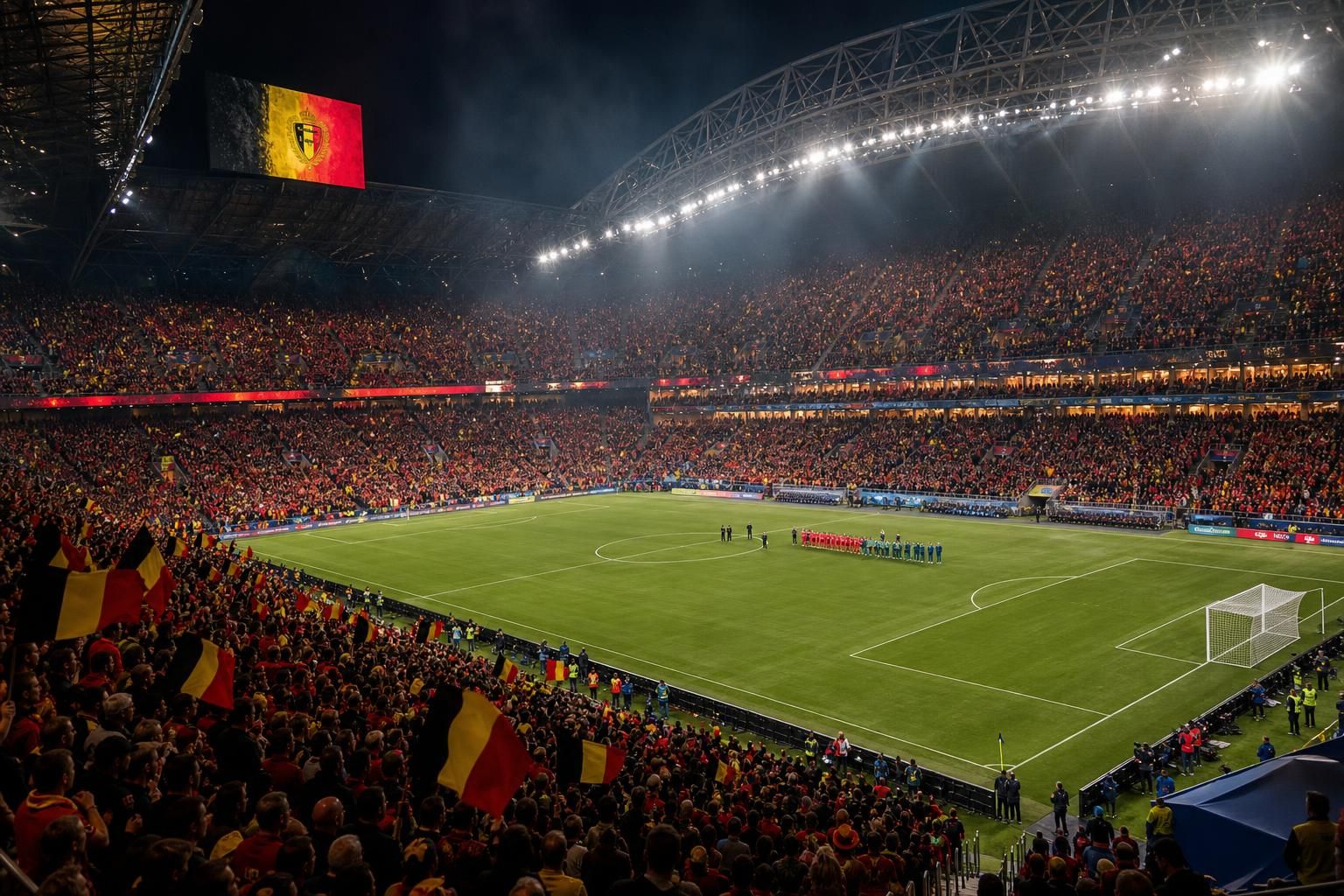 Gespannen WK-sfeer rond de Rode Duivels voor het duel met Senegal