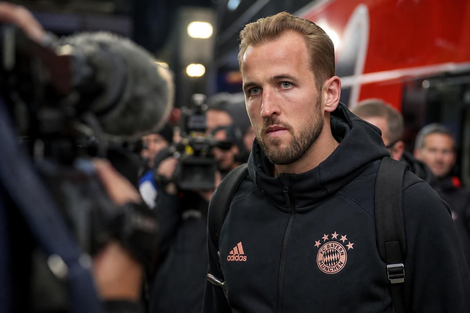 Harry Kane in een gespannen transfercontext rond Bayern München en Barcelona