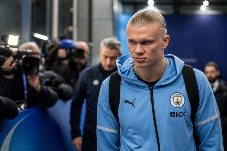 Erling Haaland in Manchester City-context bij transfergeruchten rond Real Madrid