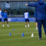 Training van Jong KAA Gent met focus op de vernieuwde staf rond Thomas Matton