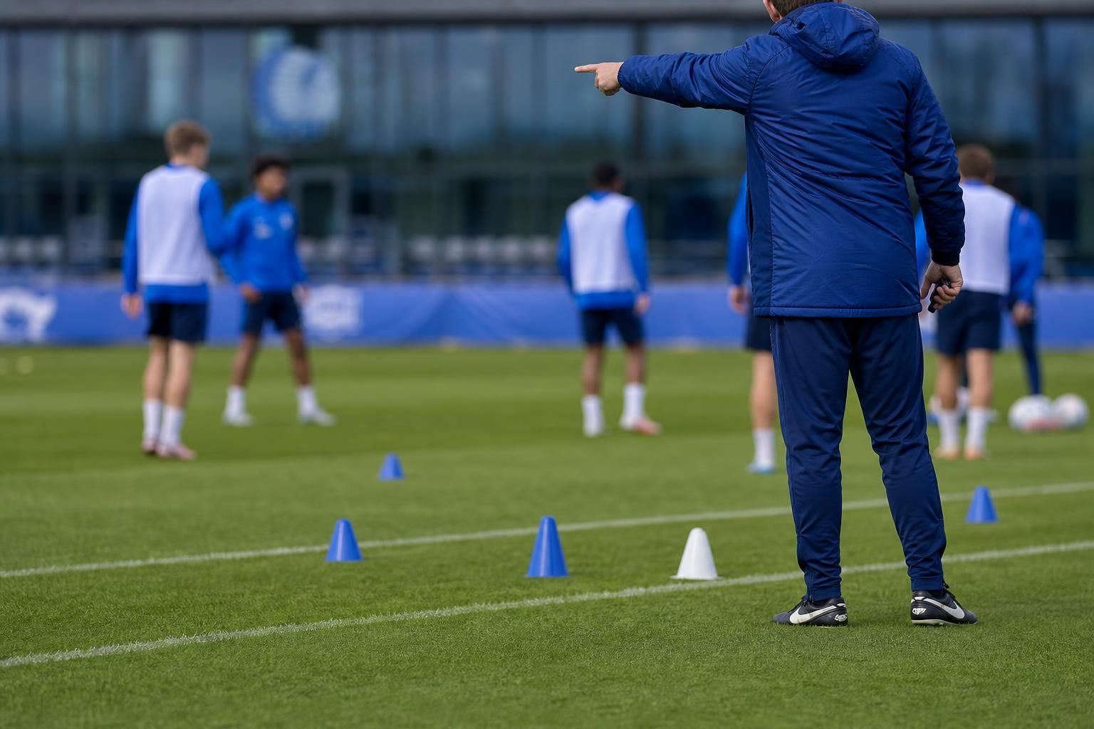 Training van Jong KAA Gent met focus op de vernieuwde staf rond Thomas Matton