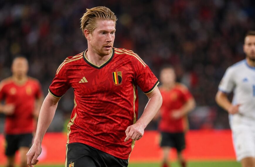 Kevin De Bruyne in actie voor de Rode Duivels tijdens het WK 2026