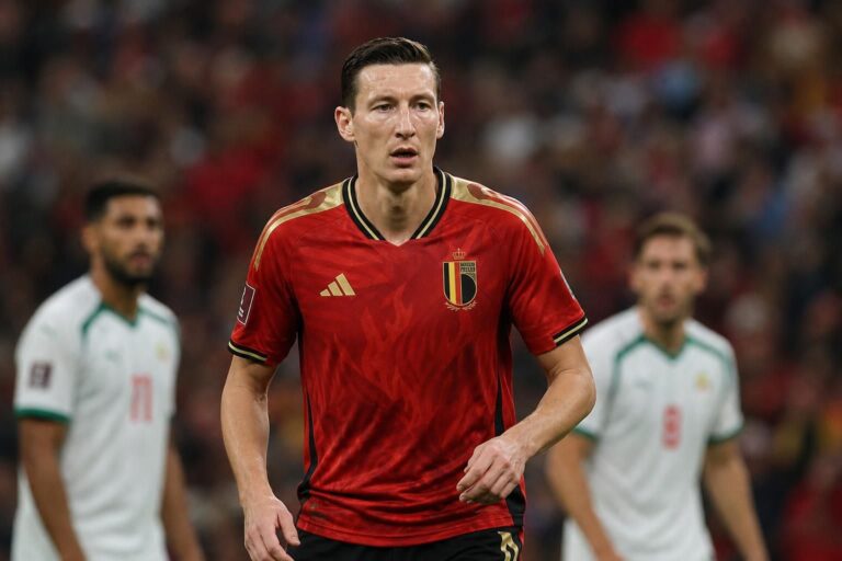 Hans Vanaken tijdens een wedstrijd van de Rode Duivels op het WK