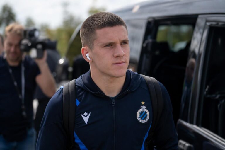 Christos Tzolis in Club Brugge-context tijdens een rustige transferperiode