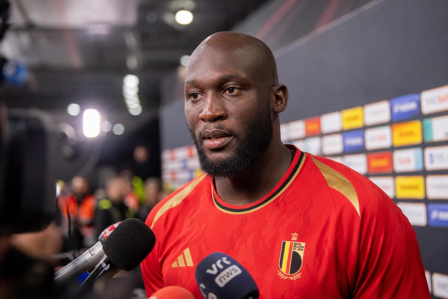 Romelu Lukaku bij de Rode Duivels tijdens het WK