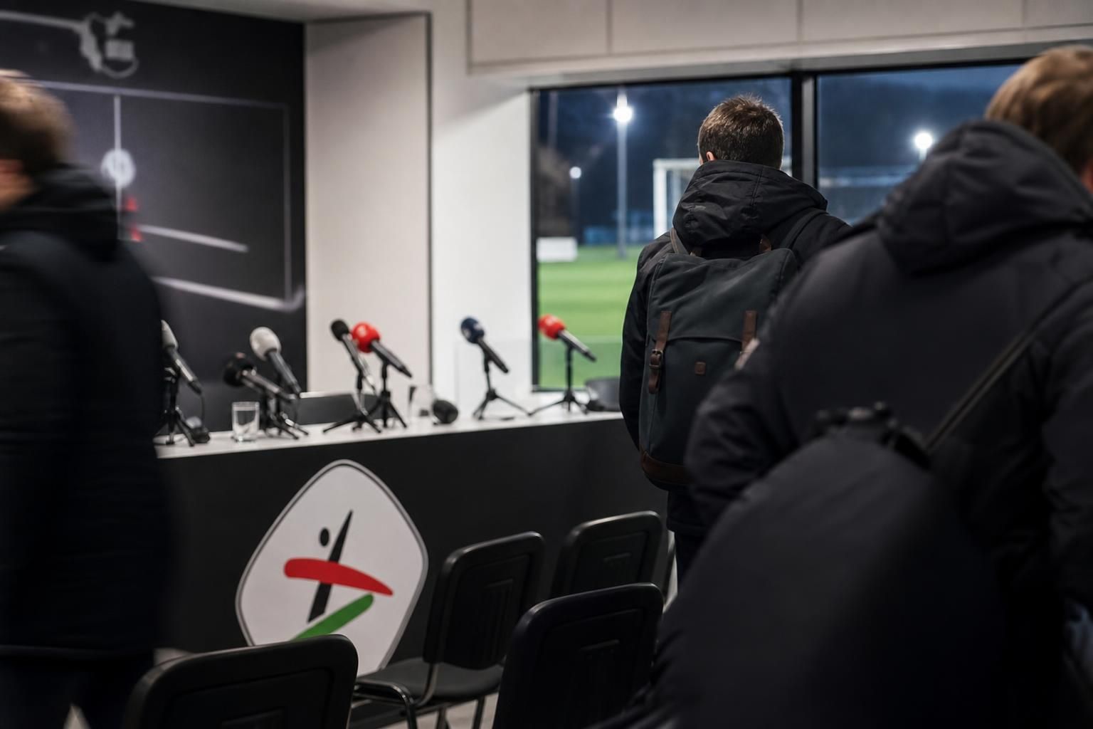 Persmoment bij OH Leuven rond de veeleisende start van Timmy Simons