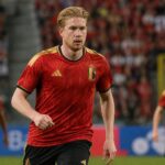 Kevin De Bruyne in actie op het middenveld bij de Rode Duivels