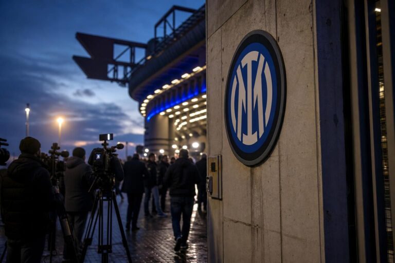 Transfercontext rond Aleksandar Stankovic bij Inter, zonder herkenbare gezichten.