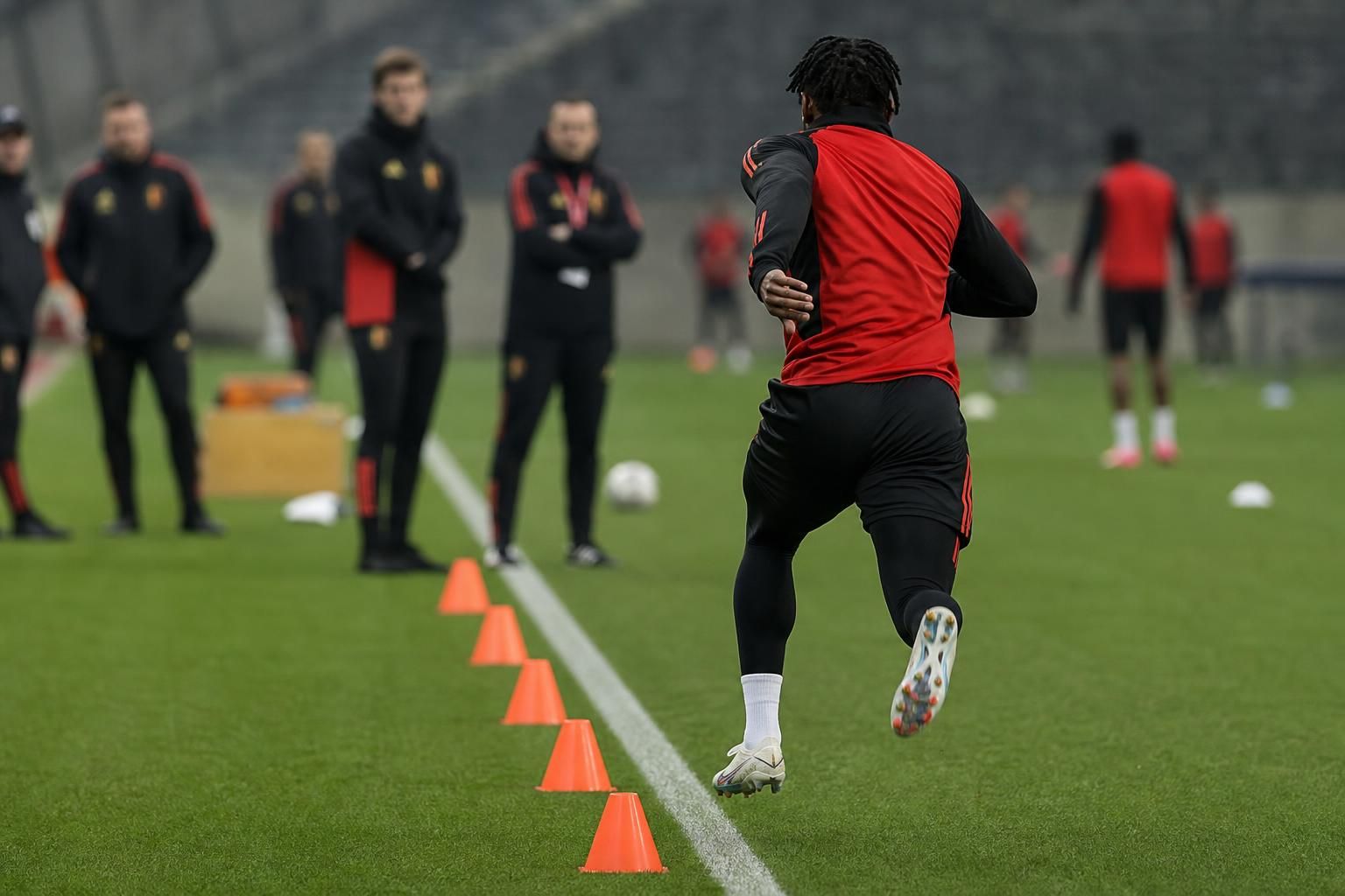 Rode Duivels trainen in aanloop naar de oefenmatch tegen Tunesië