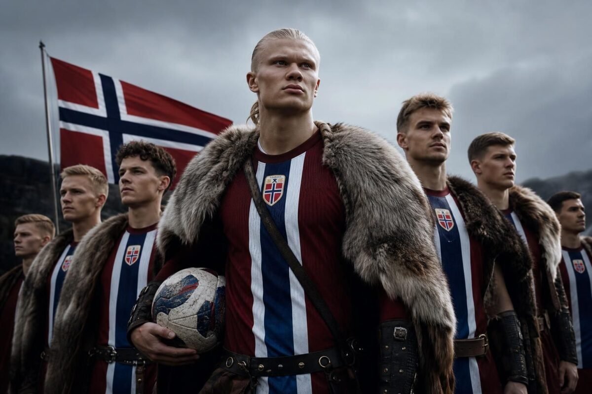 Erling Haaland en Noorwegen zetten hun Vikingidentiteit in de kijker richting WK 2026