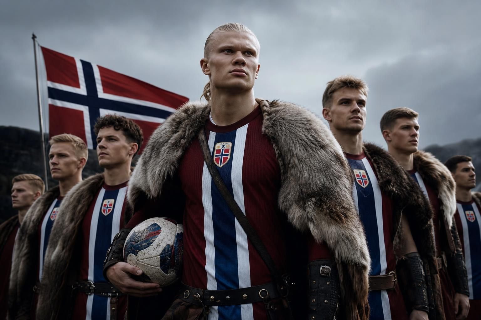 Erling Haaland en Noorwegen zetten hun Vikingidentiteit in de kijker richting WK 2026