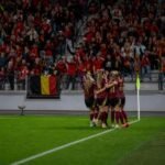 Red Flames vieren een doelpunt tijdens de ruime zege tegen Luxemburg aan Den Dreef