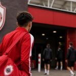 Sfeerbeeld rond de Young Reds van Royal Antwerp FC na de komst van Esin Topbag