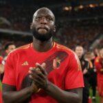 Romelu Lukaku tijdens een emotioneel moment bij de Rode Duivels