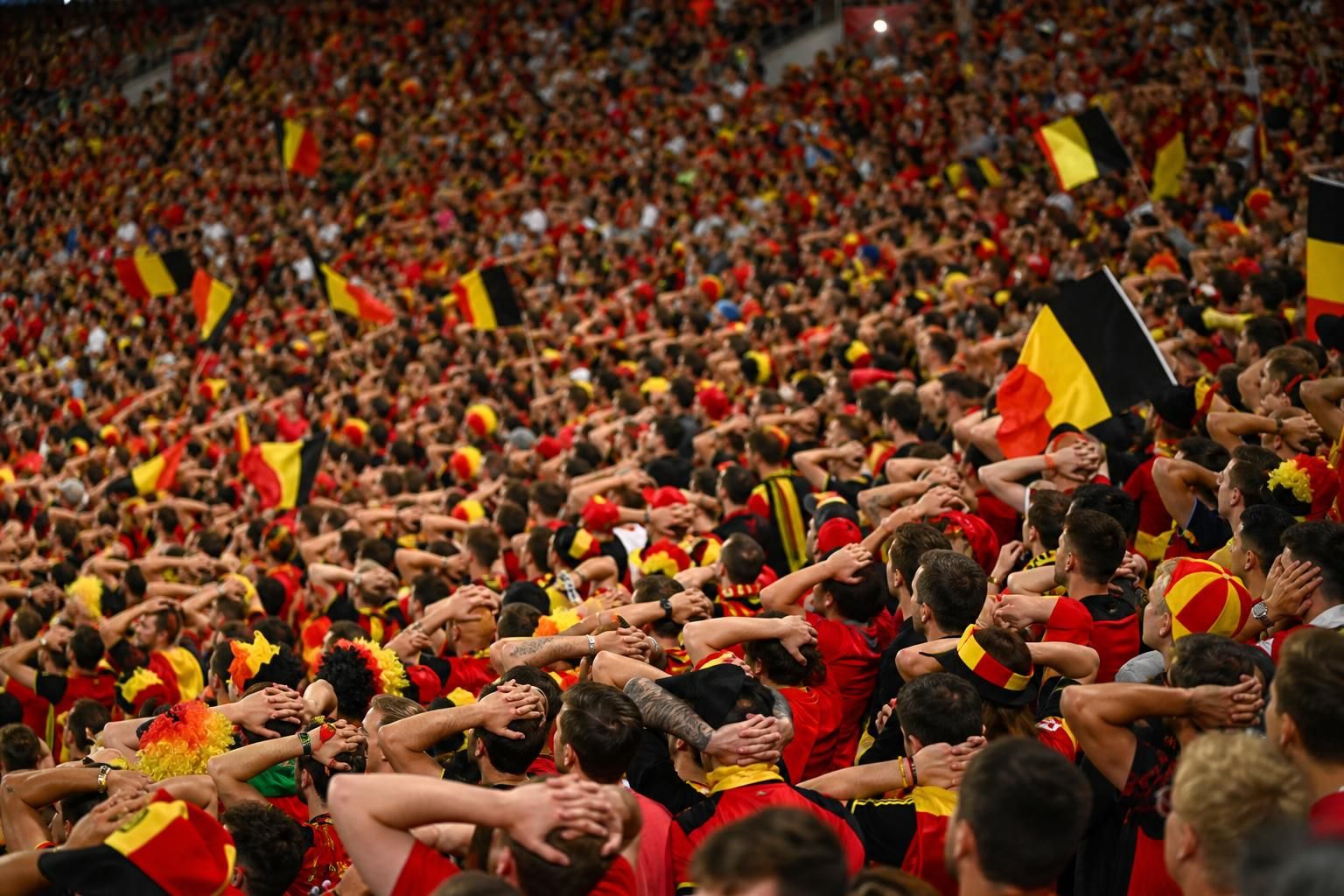 Sfeerbeeld van de Rode Duivels in aanloop naar het WK