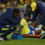 Wesley França viel geblesseerd uit in de oefeninterland van Brazilië tegen Egypte.