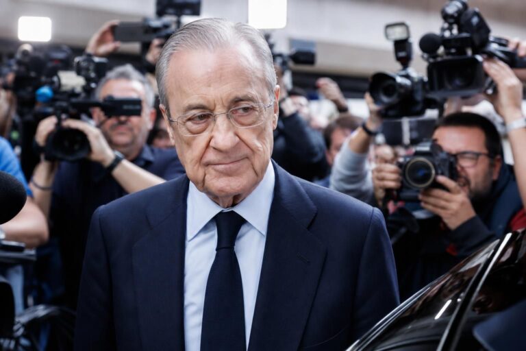 Florentino Pérez in een Real Madrid-perscontext na zijn herverkiezing