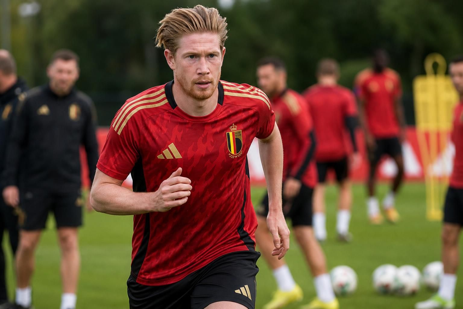 Kevin De Bruyne in geconcentreerde WK-voorbereiding bij de Rode Duivels