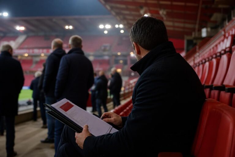 Transfercontext rond Standard Luik in een stadionomgeving zonder herkenbare gezichten