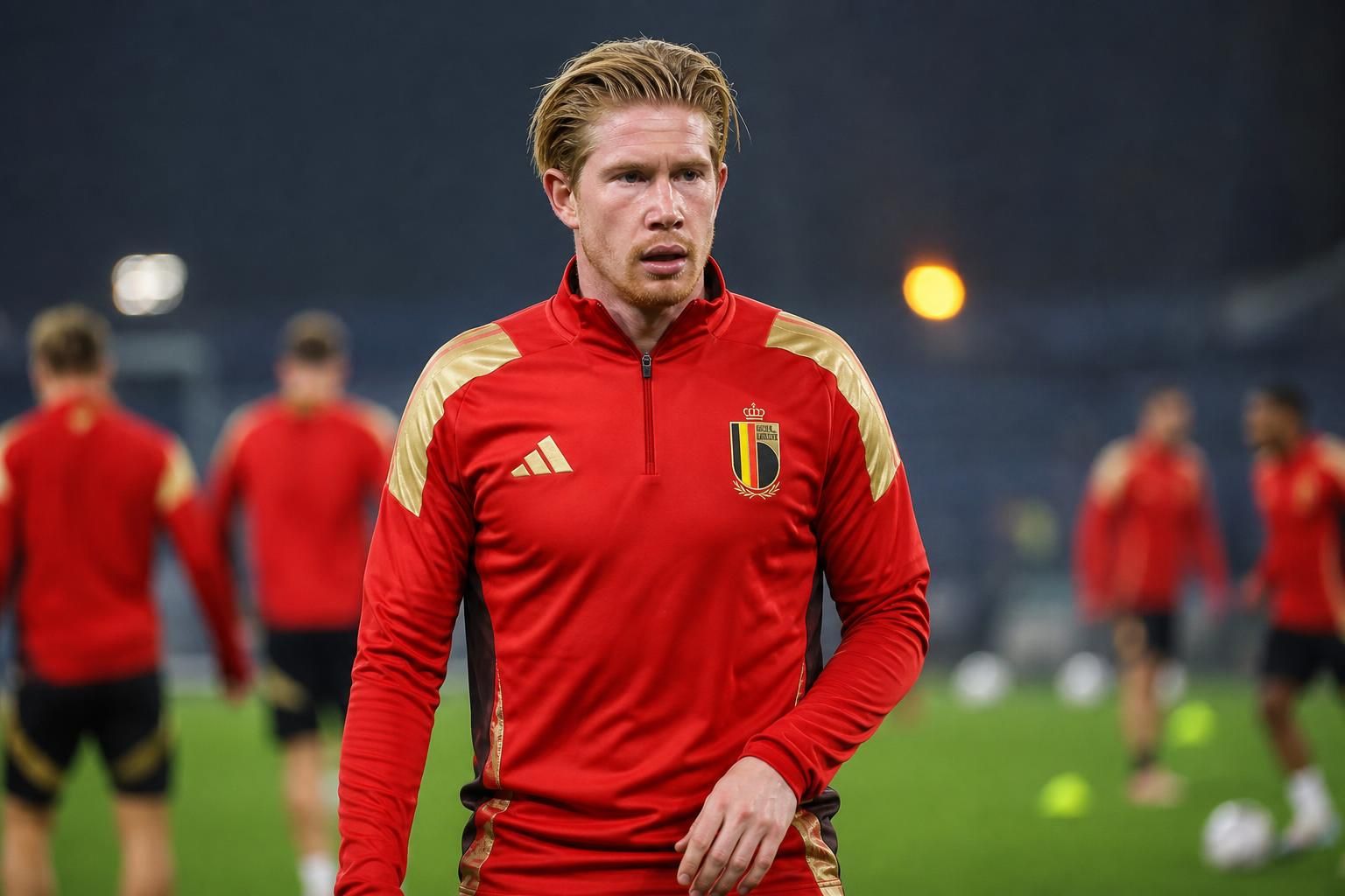Kevin De Bruyne in een gefocuste WK-sfeer bij de Rode Duivels