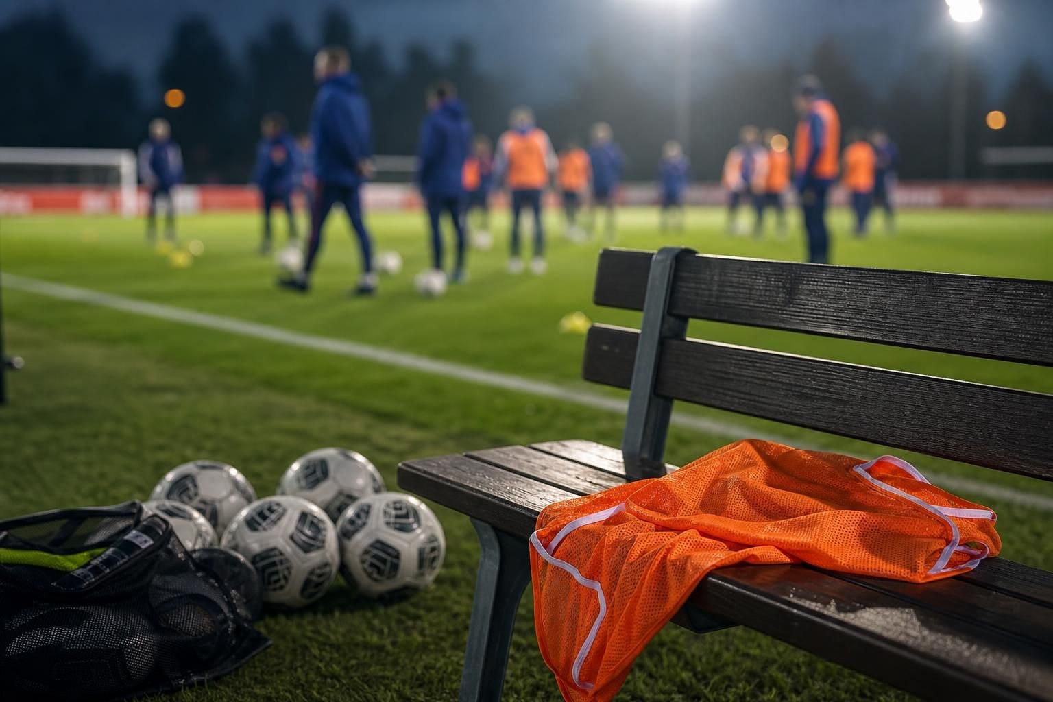 Gespannen Oranje-training tijdens de WK-voorbereiding zonder herkenbare gezichten