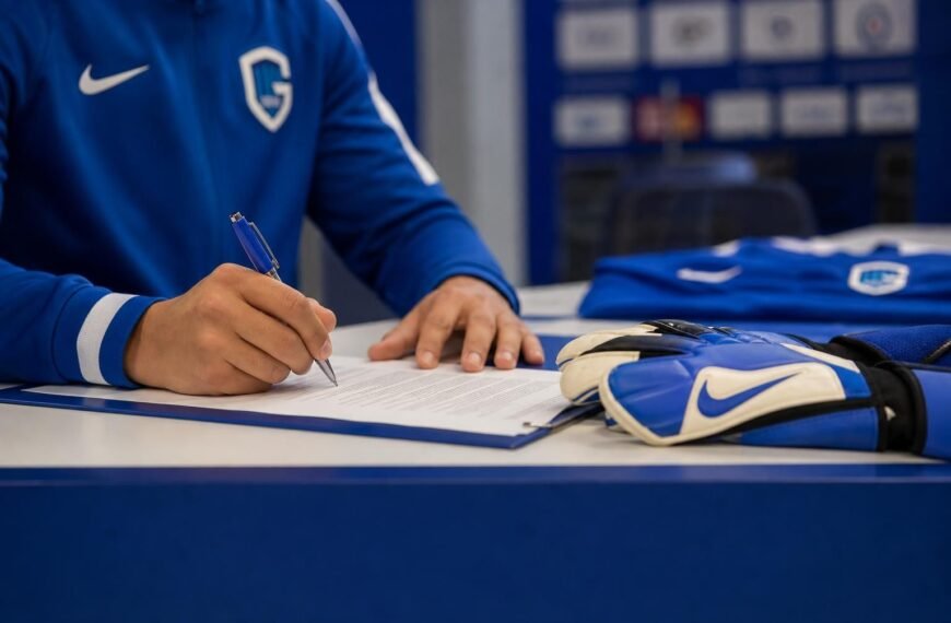 Contractmoment bij KRC Genk rond een jonge doelman uit de Academy
