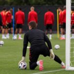 Rode Duivels werken een doelmannentraining af in Seattle