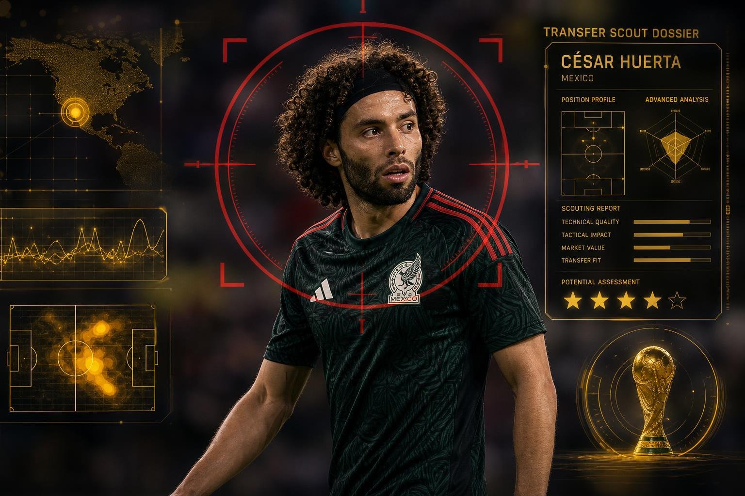 Transferanalyse rond Cรฉsar Huerta, RSC Anderlecht en interesse uit Mexico richting WK 2026