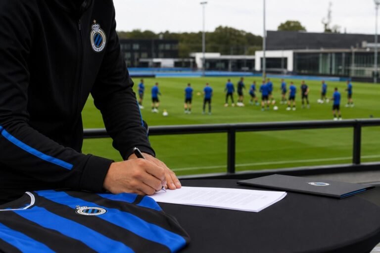 Sfeerbeeld van de jeugdwerking van Club Brugge rond een contractverlenging bij Club NXT