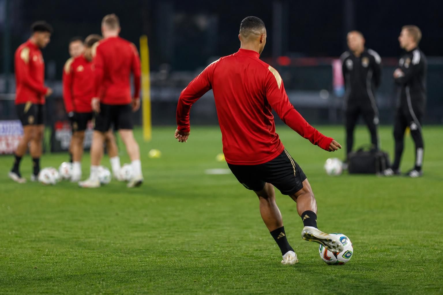 Training van de Rode Duivels in WK-context